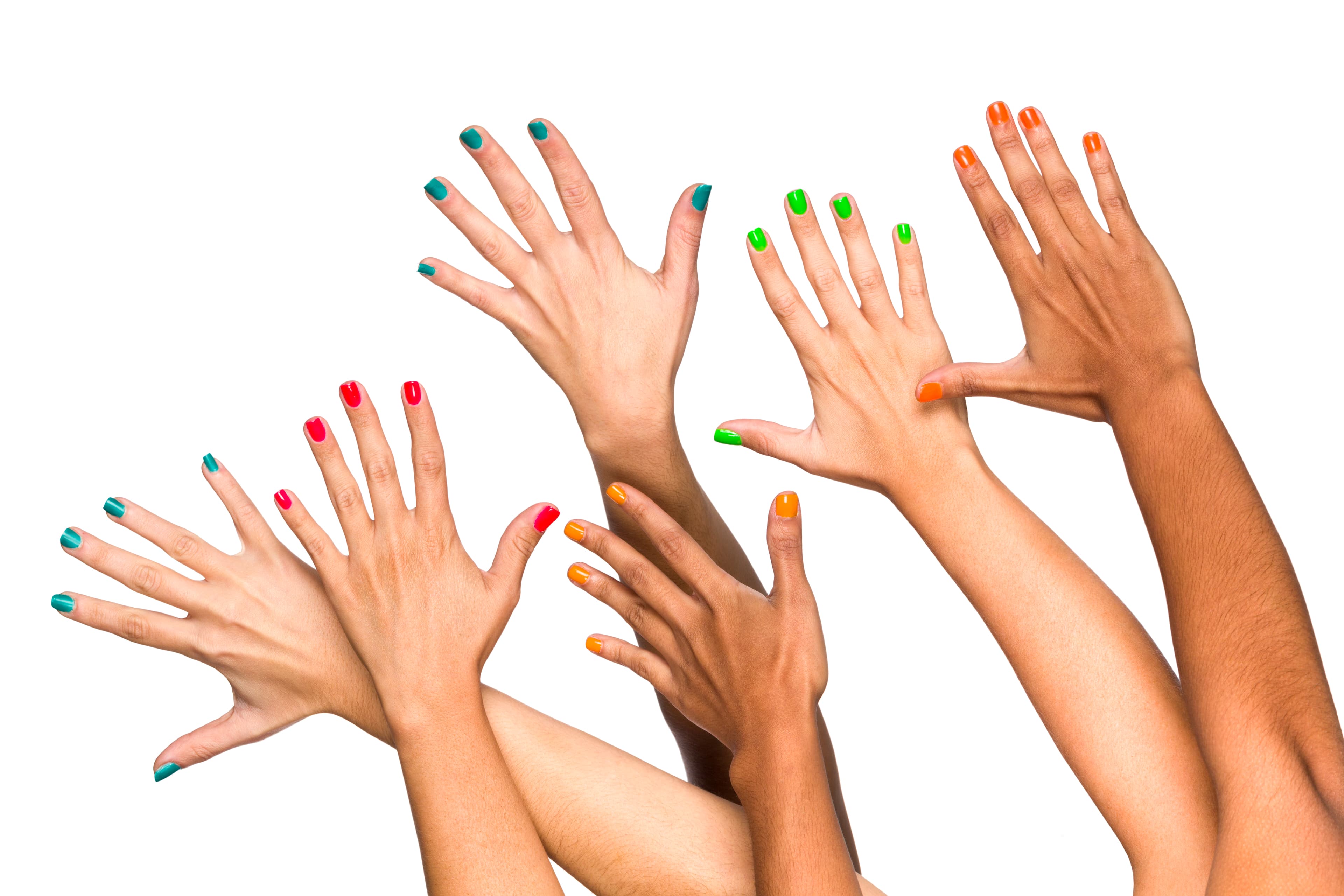 Image of friends with painted nails