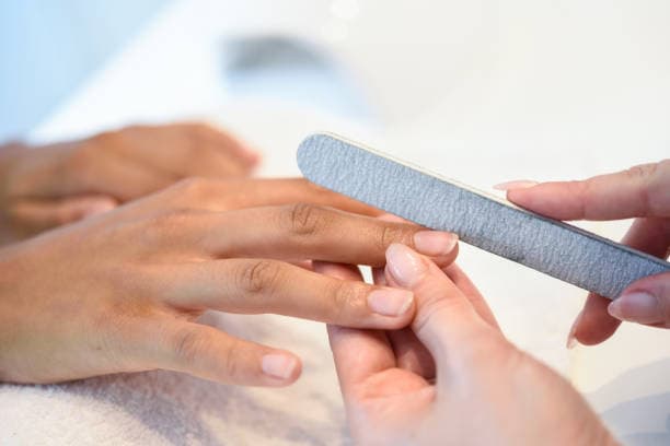 Image of a male manicure